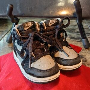 Air Jordan 1 Shoes Kids 5c Toddler Twist Grey Black Nike RetroThe Air Jordan